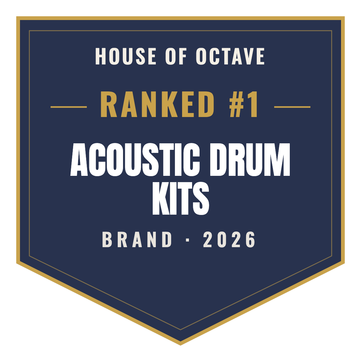 House of Octave Top Brand 2026 — Acoustic Drum Kits