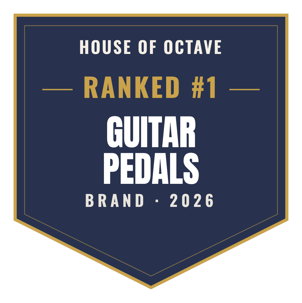 House of Octave Top Brand 2026 — Guitar Pedals